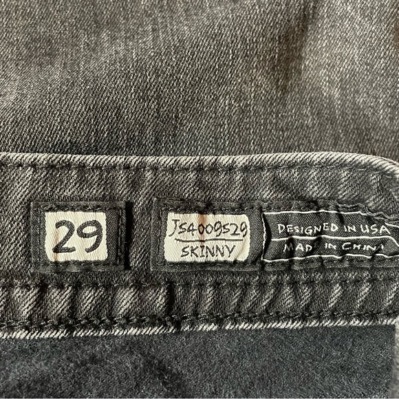 Miss Me Medium Wash Black Skinny Jeans Stretch Denim 31x29 Juniors Size 29 - Picture 14 of 16